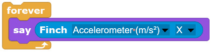 Finch Accelerometer Block